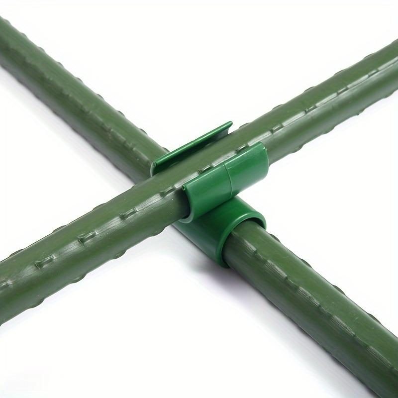 5/50x Plant Support Trellis Connector Fixed Cross Clip Stake Clips Reusable Cross Buckle for Plant Grafting Frame Rod Connection