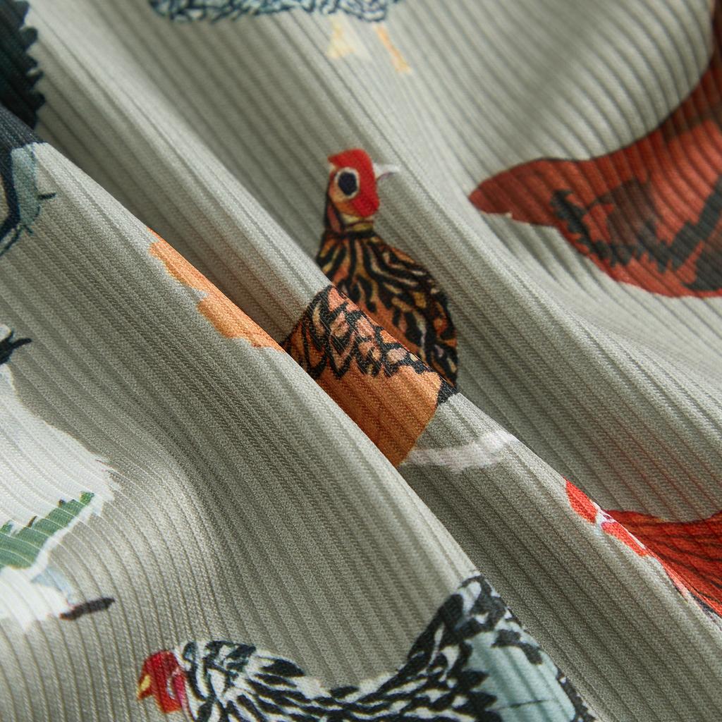 Infant Baby Summer Jumpsuit Cartoon Chicken Print Round Neck Short Sleeve Romper for Boys Girls