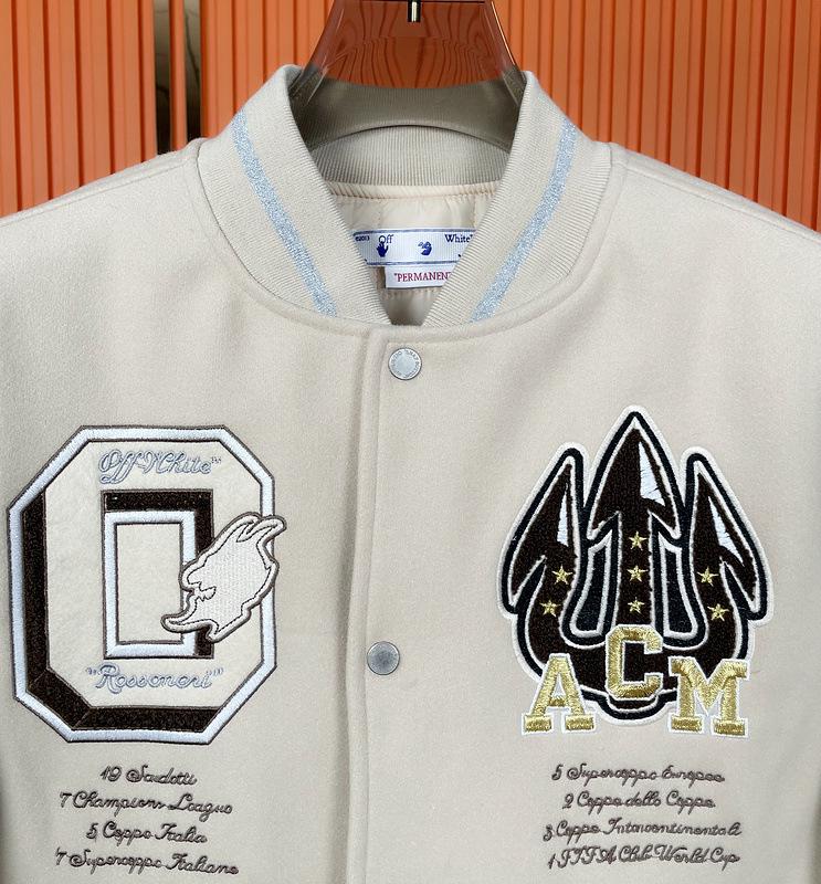 AC Milán Pevná Vyšívaná Kožená Baseballová Bunda