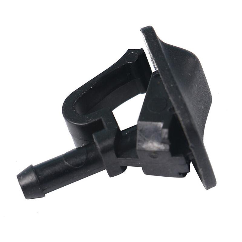 Scheibenwaschdüse Strahlreiniger Sprüher Schwarzer Kunststoff 55156728AB Passend für Jeep Wrangler TJ JK 2002 2003 2004 2005 2006