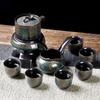 Chinese Tea Set Ceramic Kungfu Tea Set Semi-automatic Rotating Kungfu Tea Set Water for Tea Making Ceramic Teacup Business Gifts