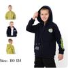 Boys' Warm Zip Hoodie – With Print Design, Winter 6395-025-33-4 HC