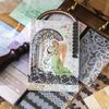 30pcs/pack Unrepeated Patterns Vintage Lace Stickers Black Ink White Ink Various Lace Boarder Sticker Card Journal Scrapbooking