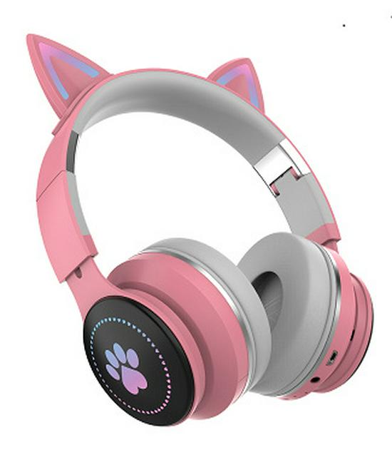 Cat Ear Luminous Bluetooth Headphones for Kids - Universal Compatibility