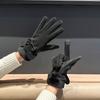 Winter Plus Fleece Gloves New Style for Women Riding and Driving Windproof Cold Warm Touch Screen Cute Korean Style Student Riding Bike