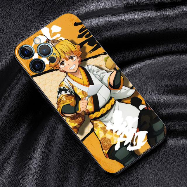 Měkké pouzdro pro Apple iPhone 11 13 Pro Max 14 12 Mini 7 8 Plus X XS XR SE 2020 6 6S 5 5S Kryt na telefon Funda Demon Slayer Anime Capa