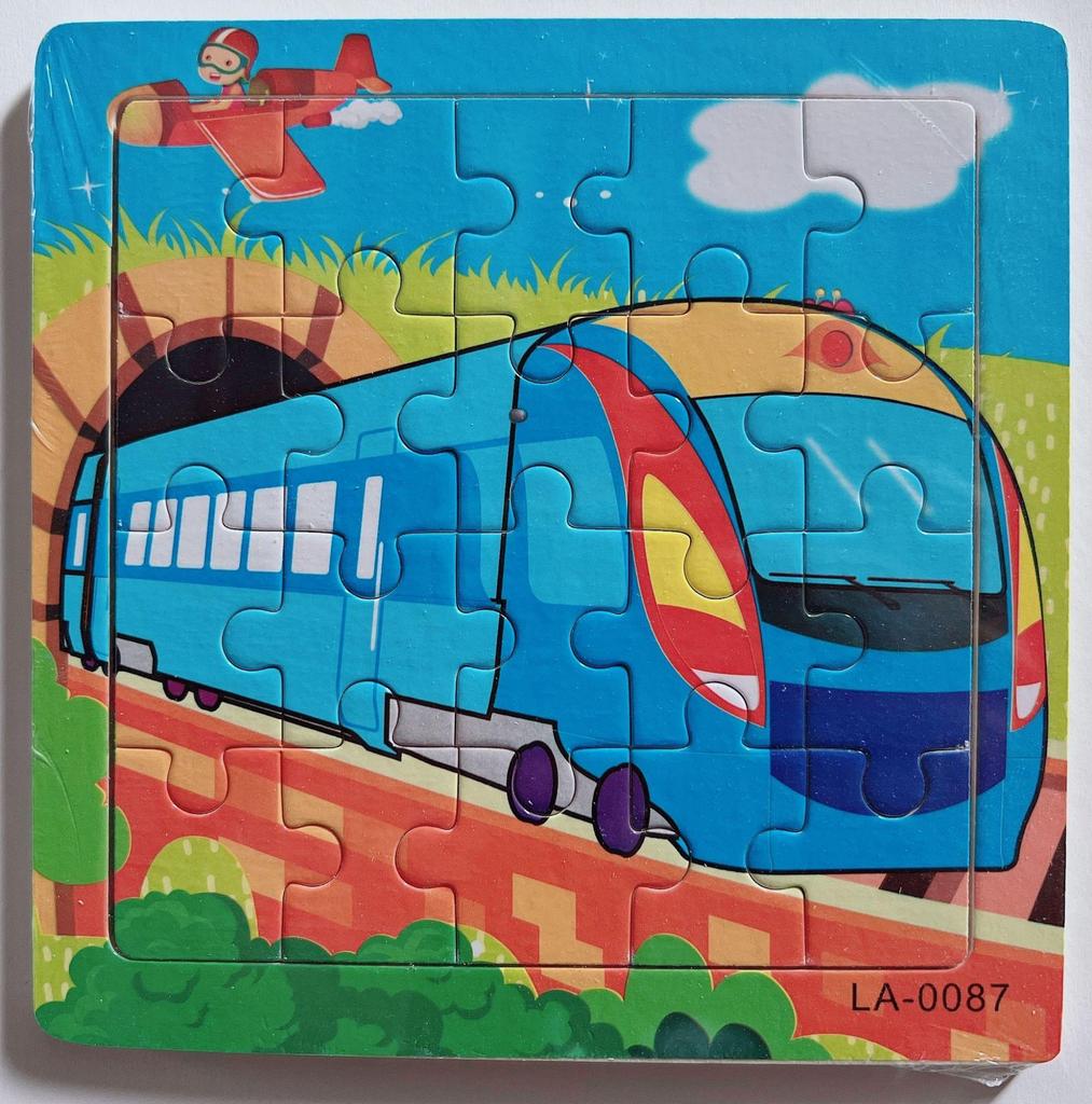 20-Piece Wooden Kids' Puzzle Board - Cartoon Animals