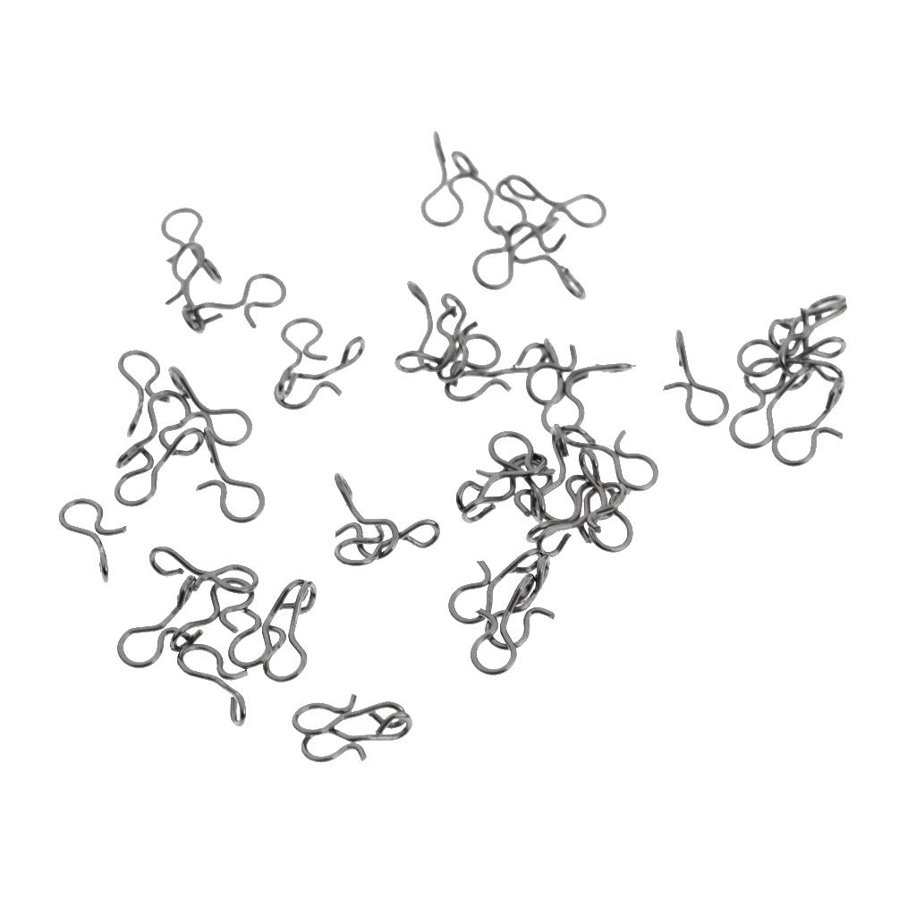 50pcs Fishing Hanging Lock Snap Swivel Barrel Snaps 9mm