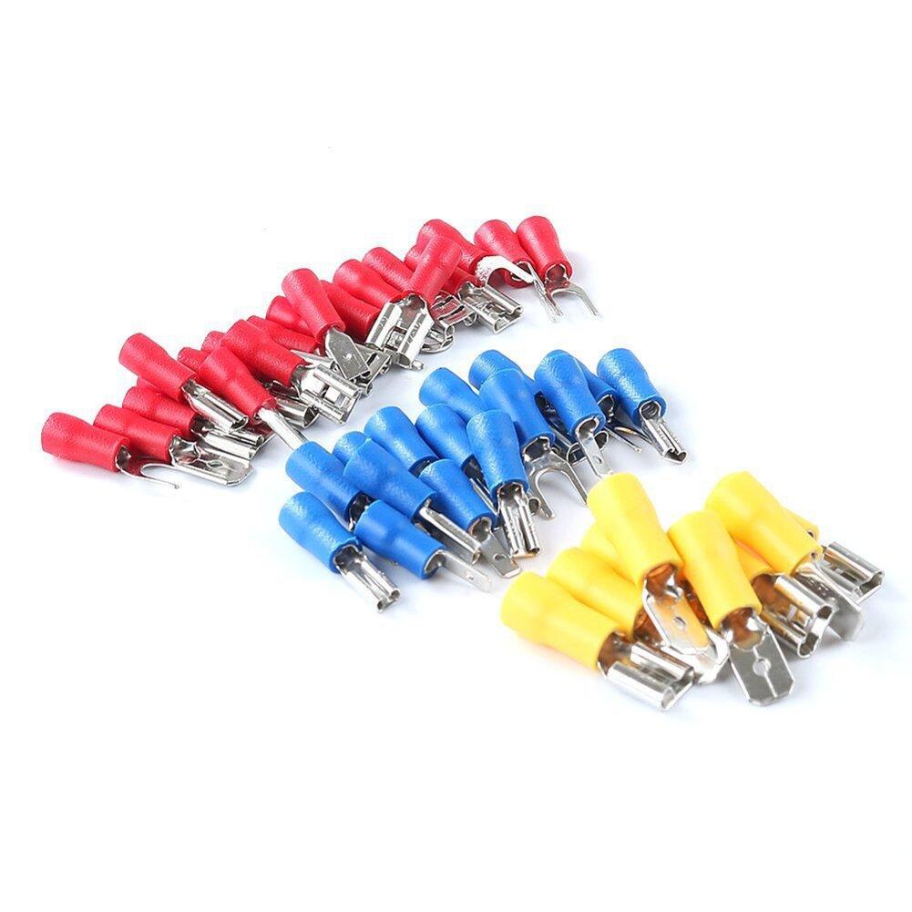 280pcs Cold Pressed Terminal Block Rubber Insulated Set for Electrical Wire Connector and Crimping Applications