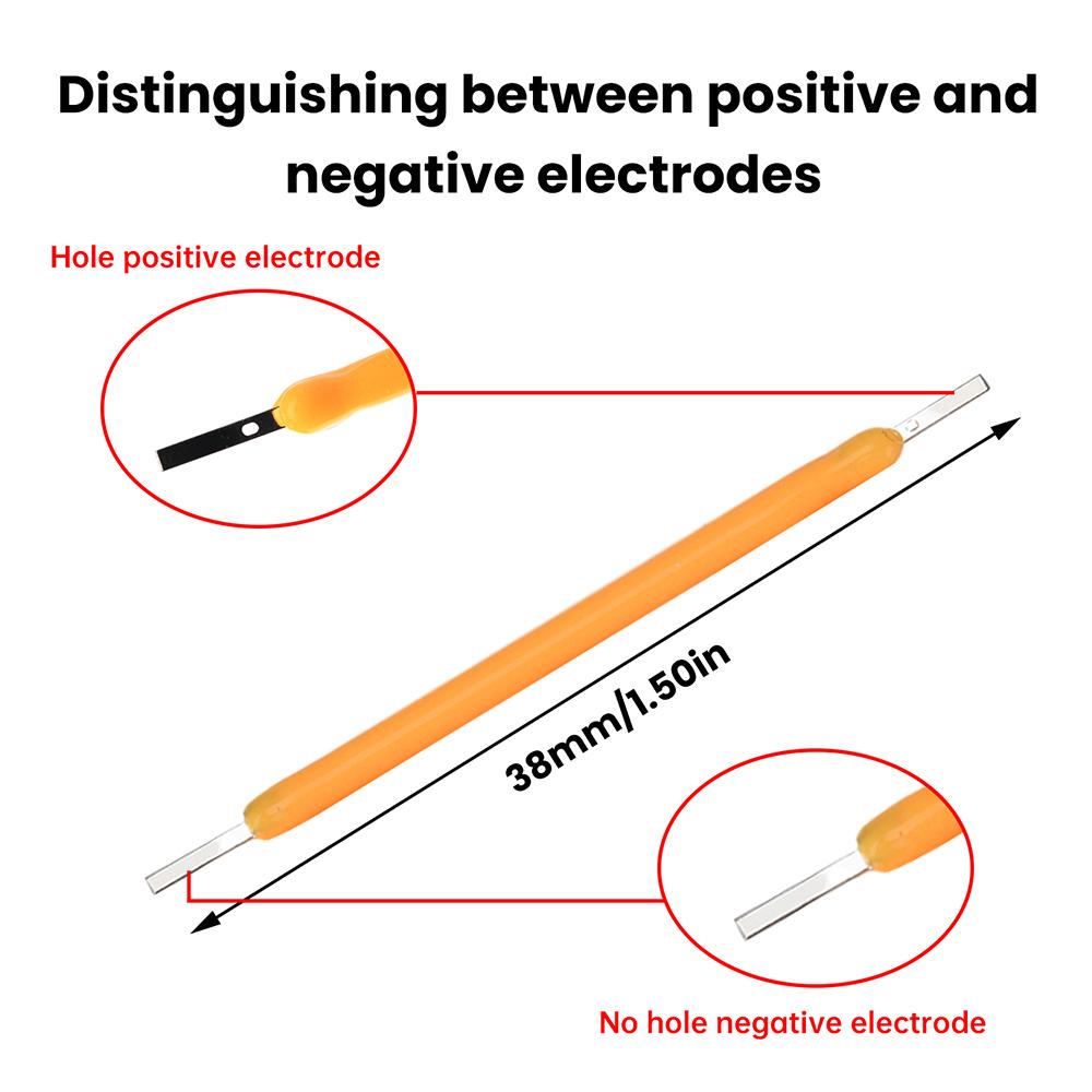 2200K/2700K/6500K DC 2,7-3,1V LED Keramikfaden 38mm Hartfaden Retro-Glühbirnen Teile für Glühbirnenreparatur DIY Beleuchtung Geringer Stromverbrauch