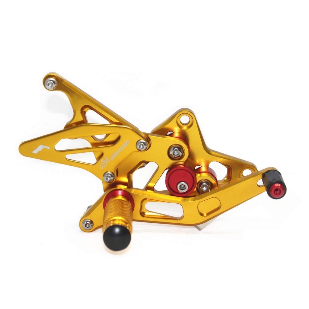 Nastavitelný zadní schůdek pro motocykl HAYABUSA CNC zadní sada Kompatibilní modely Hayabusa GSX 1300R [SUKIRACING] GSX-1300R 1999-2007 2008-2017 (Zlato)