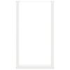 Vidaxl Nogi Do Stolika Kawowego, 2 Szt., Białe, 60X(100-101) Cm, Stal
