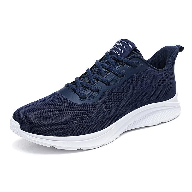Summer Large Size Mesh Fly-woven Casual Shoes Men's Lightweight and Versatile Casual Men's Mesh Shoes Breathable Sports Shoes