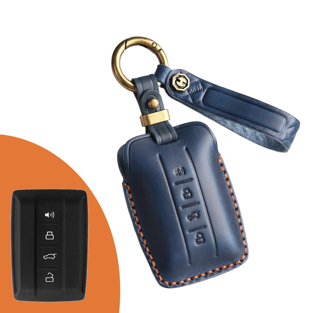 Retro Key Cover, Suitable for Tank 300 Key Bag, 300 500 Wei Pai Car Shell Buckle Bag, Genuine Leather, Purely Handmade.