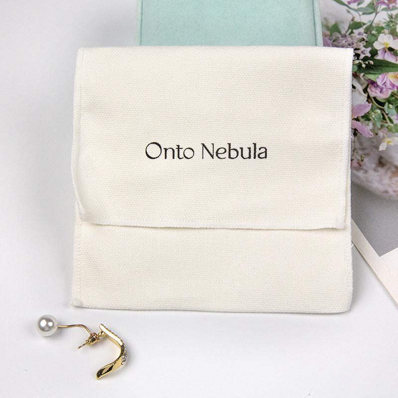 

Leather and Cotton-Linen Logo Bag for Jewelry Accessories Size with printed logo