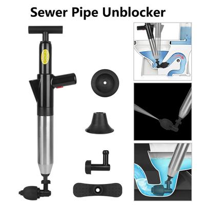 Desatascador de tuberías de alcantarillado para baño, inodoros, baño, cocina, desatascador de drenaje de alta presión, desatascador de inodoro, removedor de obstrucciones, desatascador de desagüe de aire, herramienta de limpieza