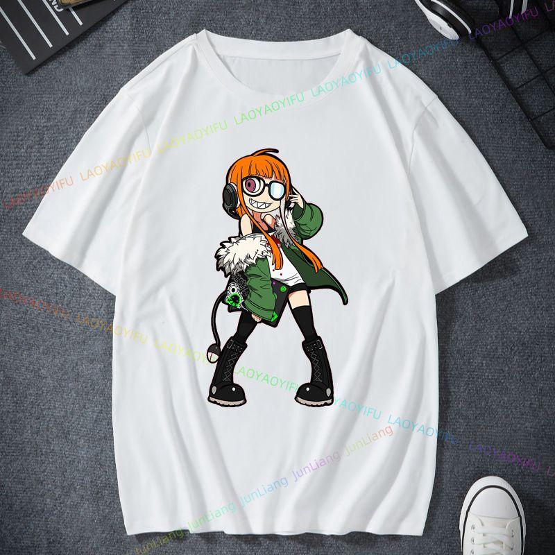 Futaba Sakura Political Persona5 Anime Shirt Persona 5 The Animation T Shirt Printed TShirt tees top
