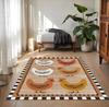 Rustic Area Rug Black Chicken RunnerFarm Non Slip Carpet Rooster Floor Art Living Room Home Decoration Carpets