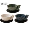 Creative Kitchen Gift Self-Spinning Berry Colander Bowl with Holes, Ceramic Vortex Rinsing Home Decor Tabletop Strainer Spout Strainer, Washing