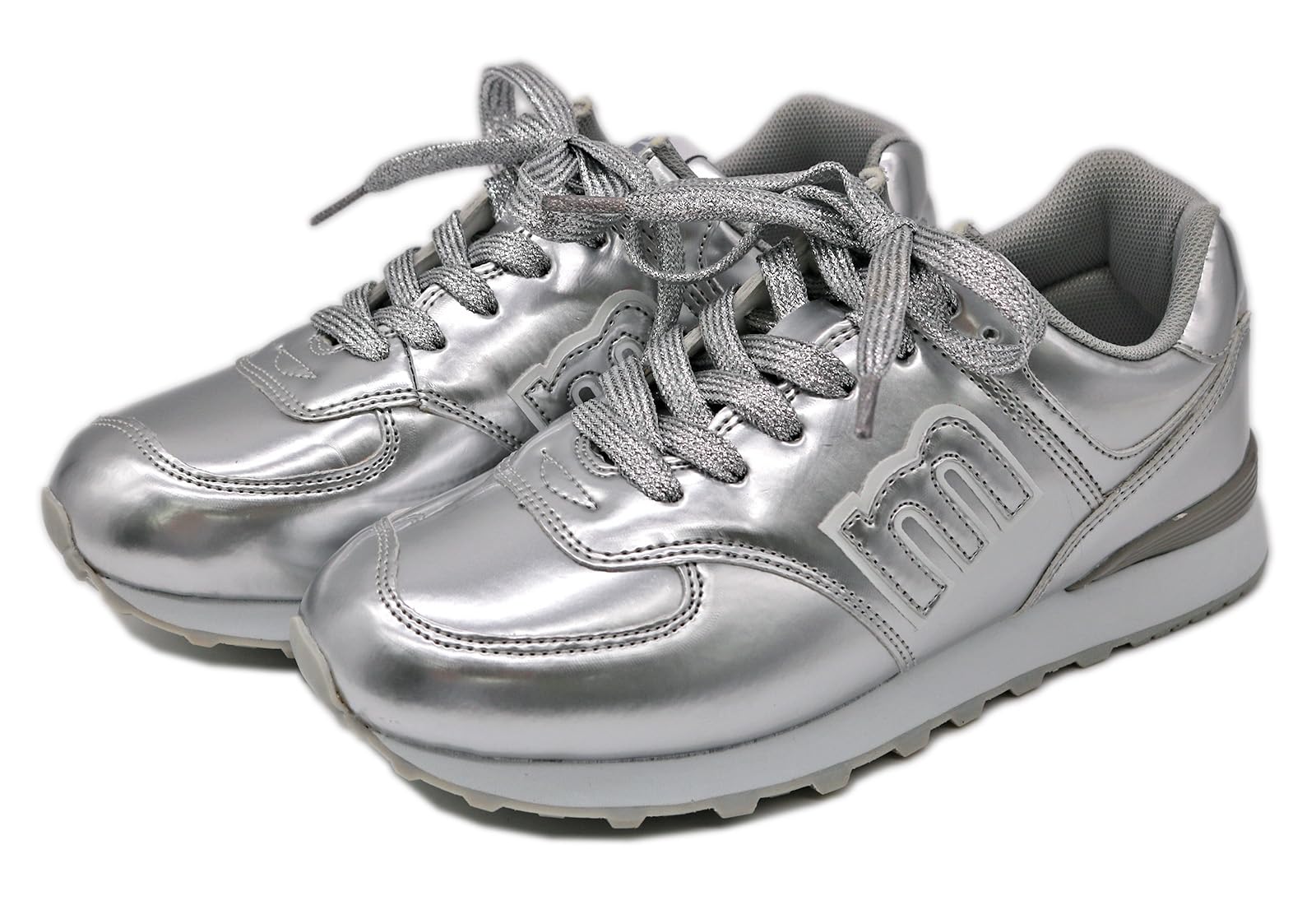 Sport Size 9502492 Women s Water-Repellent Low-Cut Lace-Up Sneakers, Steel, 23.5cm,