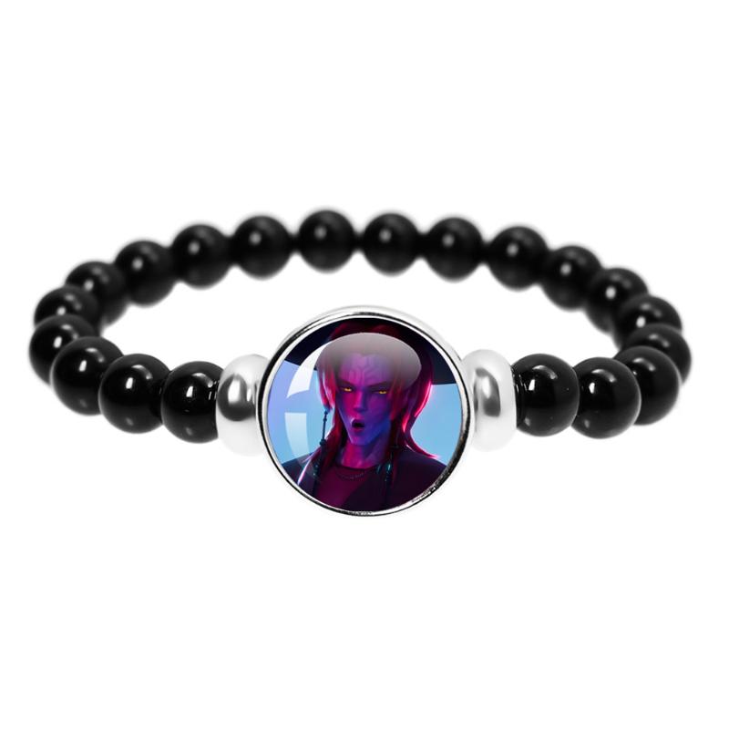 Kpop Demon Hunters El Yapımı Cam Boncuklu Bileklik Huntr-X Rumi Zoey Mira Bileklikler Unisex Takı Aksesuarları Hayran Hediyesi