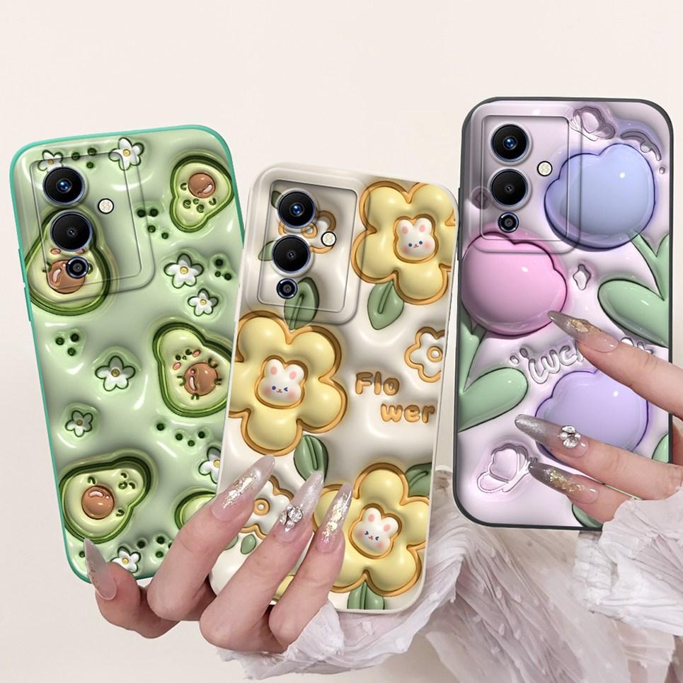 For Note 12 Pro 5G Inifinix Back Cover Infinix Note12 12Pro X671B Funda Flower Butterfly Women Fashion Phone Case Soft Silicone