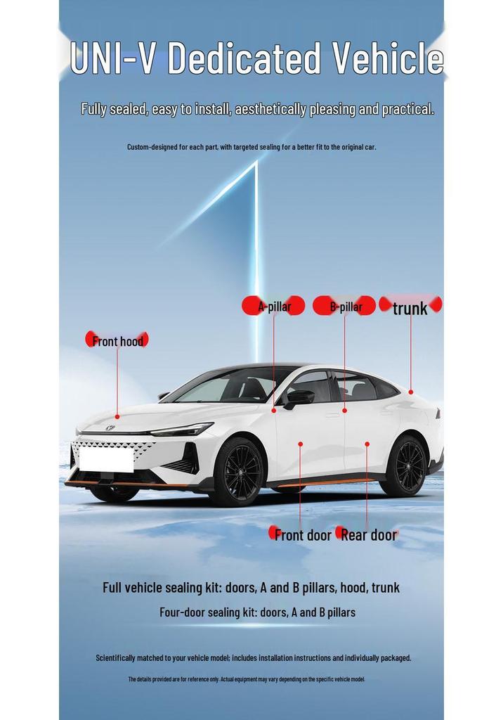 Changan UNI-V/UNIV/Zhidian iDD Car Door Sound Insulation & Dustproof Sealing Strip