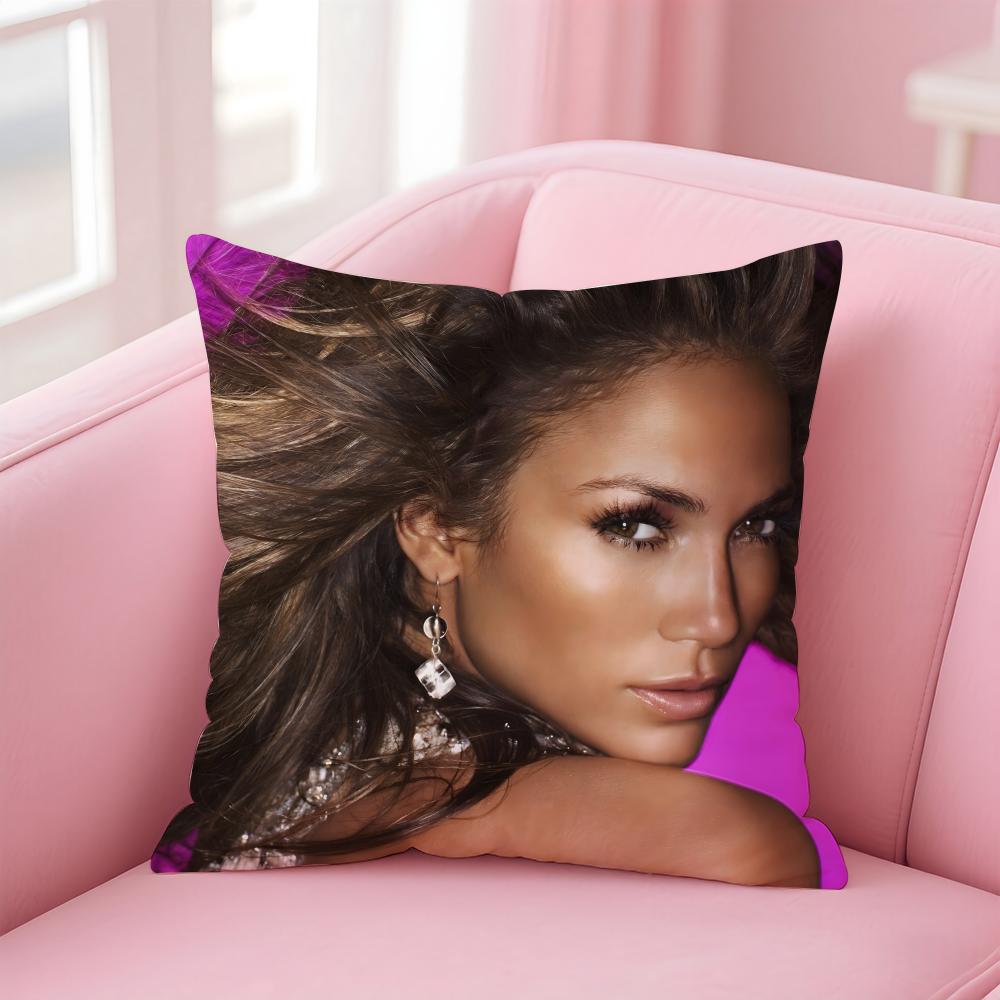 Jennifer L-Lopez Singer Cushion Cover Comfortable Reversible Pillow Cover Ideal For Car Sofa Bedroom & Beyond