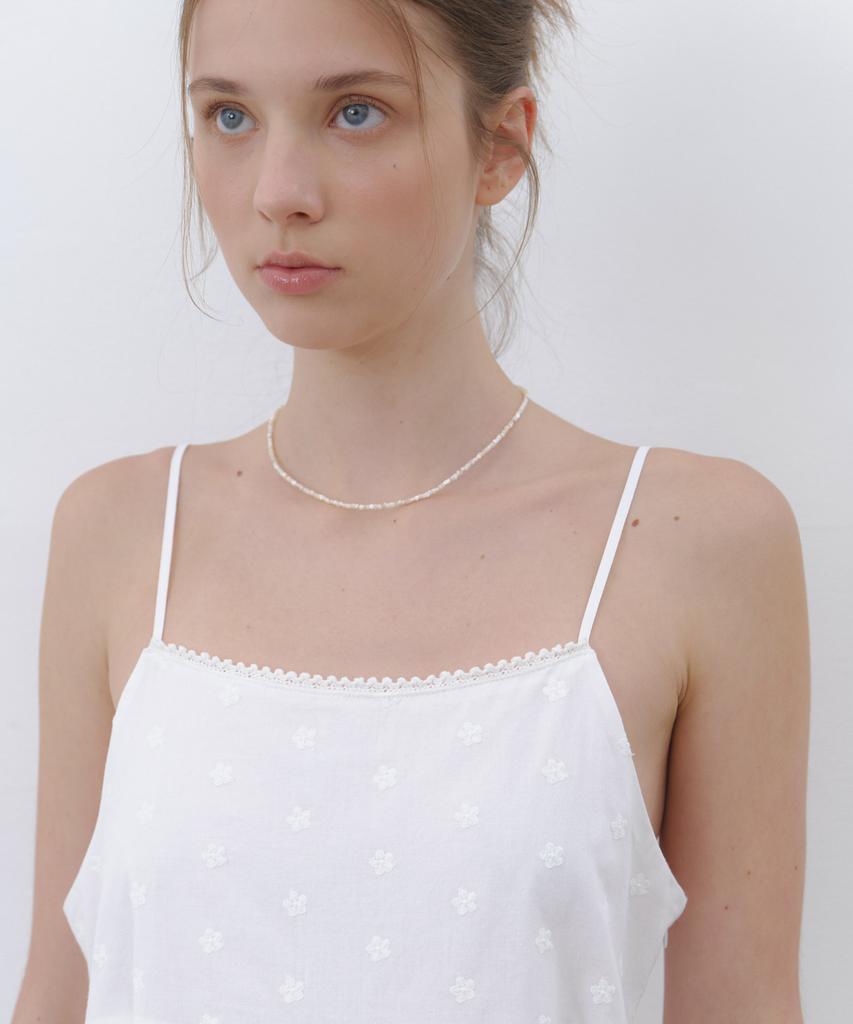 Cluny Cotton Tiered Mini Dress - White