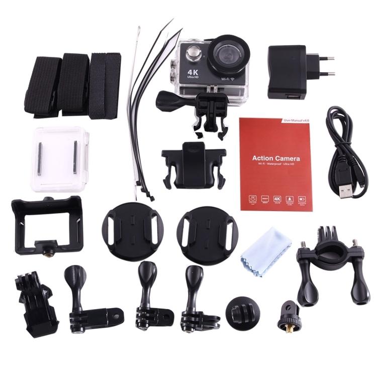 H9 4K Ultra HD1080P 12MP 2 Inch LCD Screen WiFi Sports Camera, 170 Degrees Wide Angle Lens, 30m Waterproof