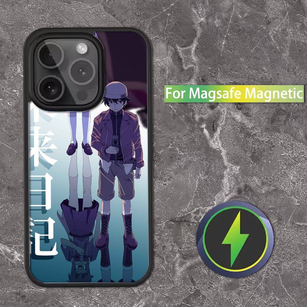 Anime Mirai Nikki Phone Case For iPhone 17,16,15,14,13,12,11,Pro,Max,Plus,Mini,SE Magsafe Magnetic Wireless Charging