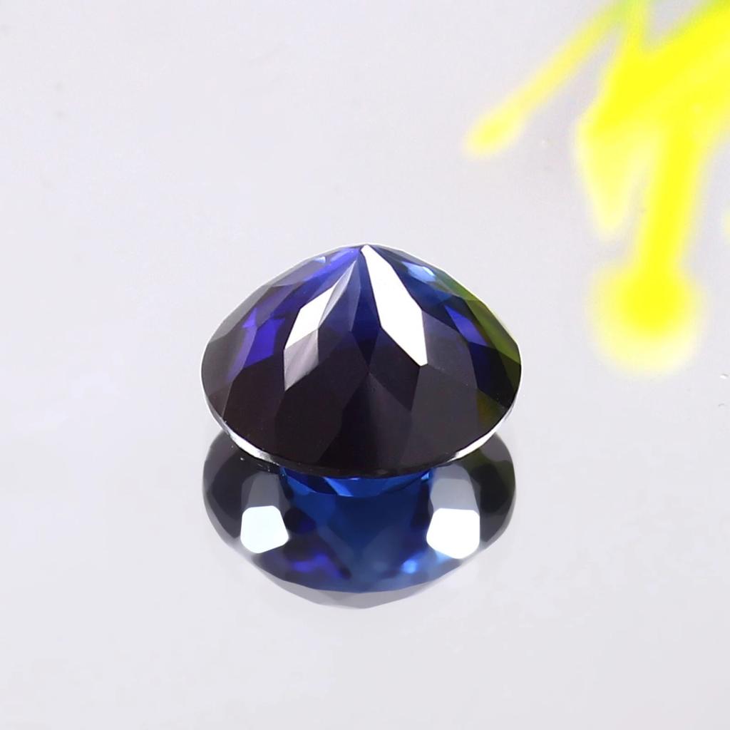 Natural Royal Blue Sapphire Loose Gemstone 10 Ct Ceylon Round Shape September Birthday Birthstone