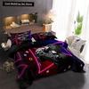 Game King Queen Duvet Cover 3D Black Game Handle Bedding Set for Kids Teens Boys Man Gamer Bedroom Decor Quilt Cover Pillowcase
