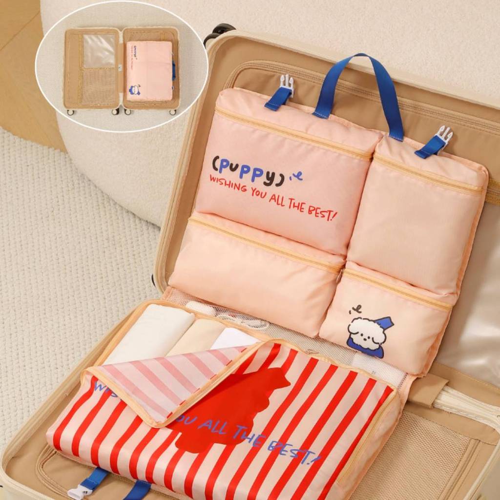 Portable Travel Organizer With Multiuse Trousers And Underwear Storage For Suitcases