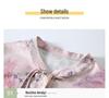 Mother's Wear New Chinese Style Mid-Sleeve Print Shirt, Summer 2026: Elegant Frog Button Top in National Trend