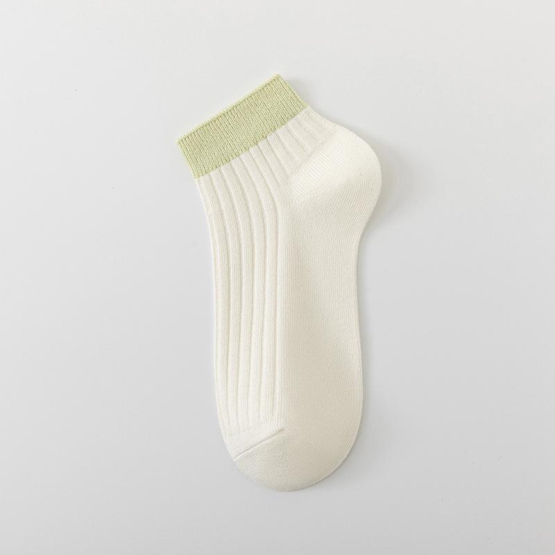 Calzini Colorati Nuovi da Donna per Primavera e Autunno, Bocca Bassa, Invisibili, Traspiranti, Studente, Tubo Corto, Calzini in Cotone