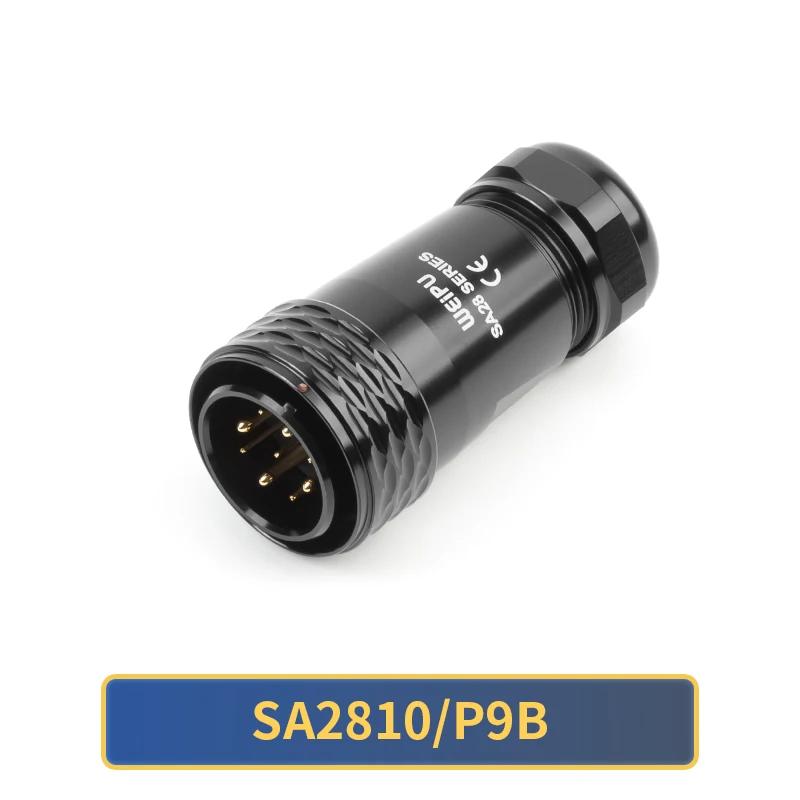 WEIPU SA28 SA2810/P Waterproof Electric Power Male Plug Aviation Connector Solder M28 2 3 4 7 8 9 10 12 16 17 20 24 26 35 Pin