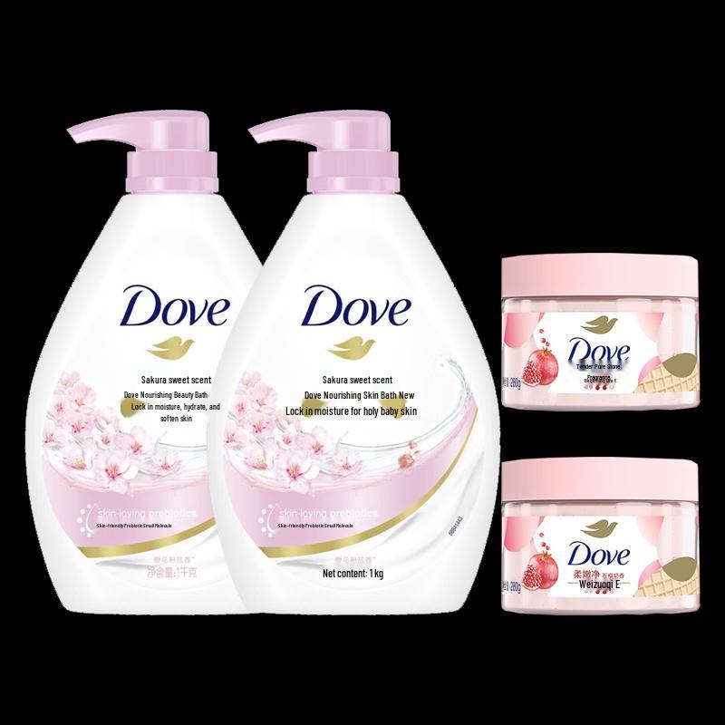 

Dove Sakura Sweet Fragrance Shower Milk & Pomegranate Scrub Bundle