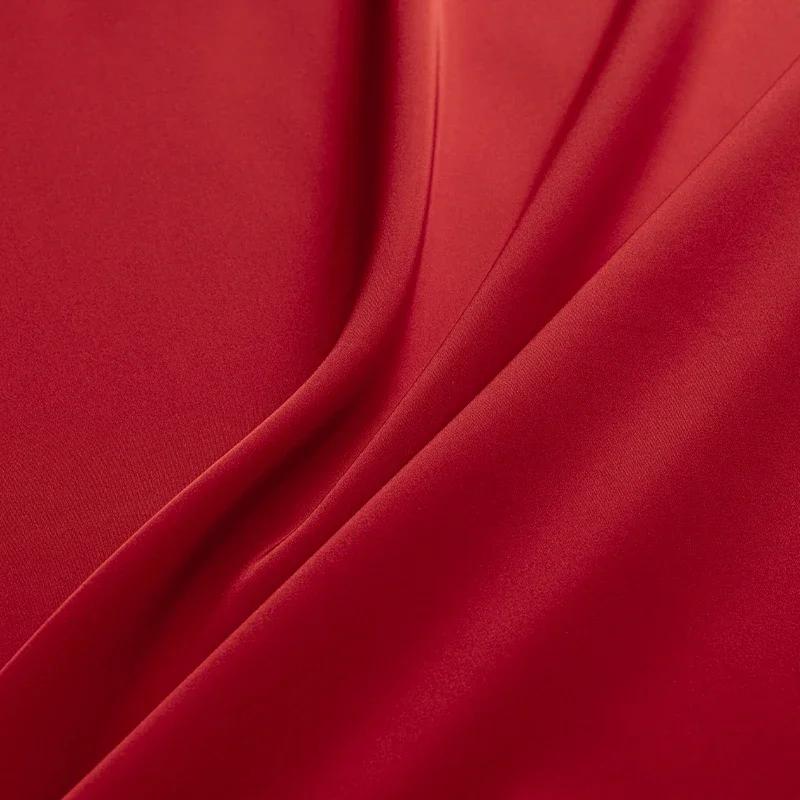 100x125cm  Ice Sensitive Thin Stretch Matte Satin Fabric Satin Dress  Camisole Shirt  Pajamas  Qipao Clothing Design Fabric