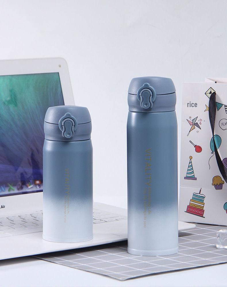 Cute 304 Stainless Steel Thermos Cup for Kids - Portable Student and Home Use