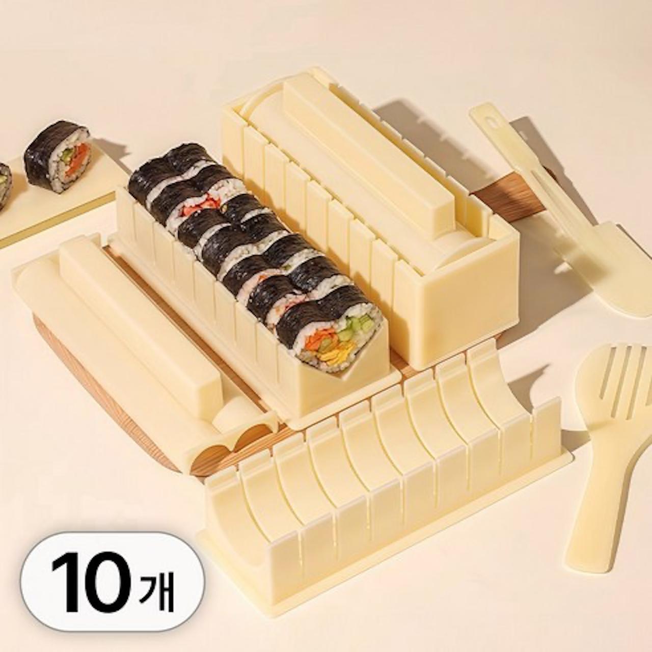 

Easy Gimbap Making Guide (10-Piece Heart & Triangle Mold Set)