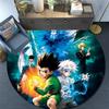 Hunter × Hunter,Round Area Rug,Carpet Rug for Living Room Bedroom Sofa Playroom Decor,Non-slip Floor Mat
