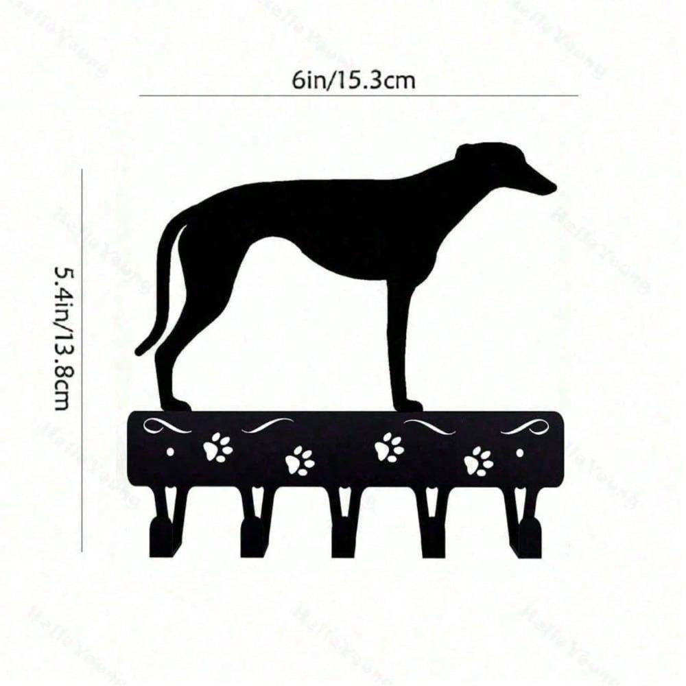 

3 Pack Dog Shaped Wall Hooks Matte Black Entryway Organizer Home Decor Pet Lover Gift TY1019-6in