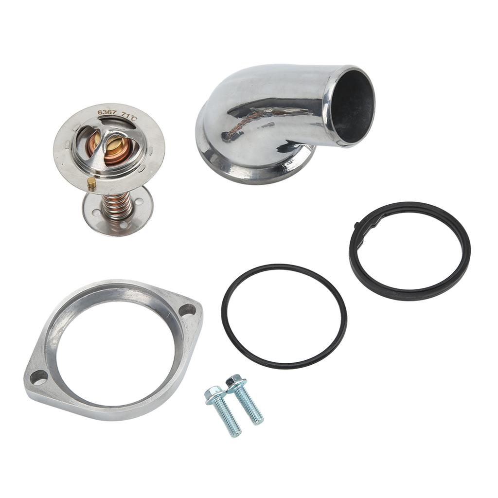 45 Degree Water Neck Housing with Thermostat 90916‑03046 Replacement for LS LS1 LS2 LS7