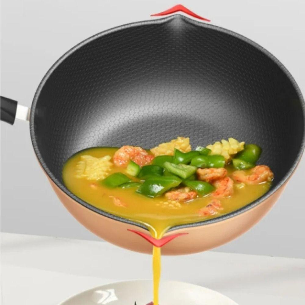 Non-Stick Surface Nonstick Wok Scratch-Resistant Coating Multi-Functional Fry Pan  All Stoves