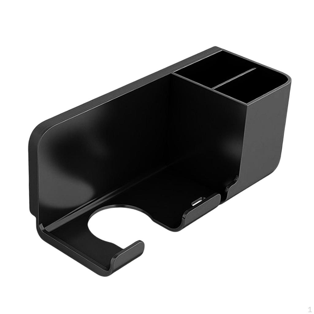 Bathroom Hair Blow Dryer Rack Holder, Punch Free Multipurpose Wall Mounted Storage Rack,