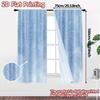 2D Flat Printing  JIT 2pcs   Curtains (Without Rod) Gnome Exchange Chic Contemporary Curtains Polyester Easy Install Curtains Room