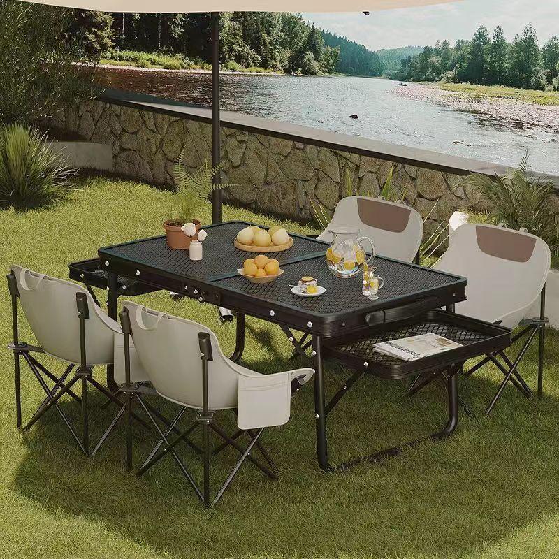 Outdoor Portable Folding Camping Mesh Table