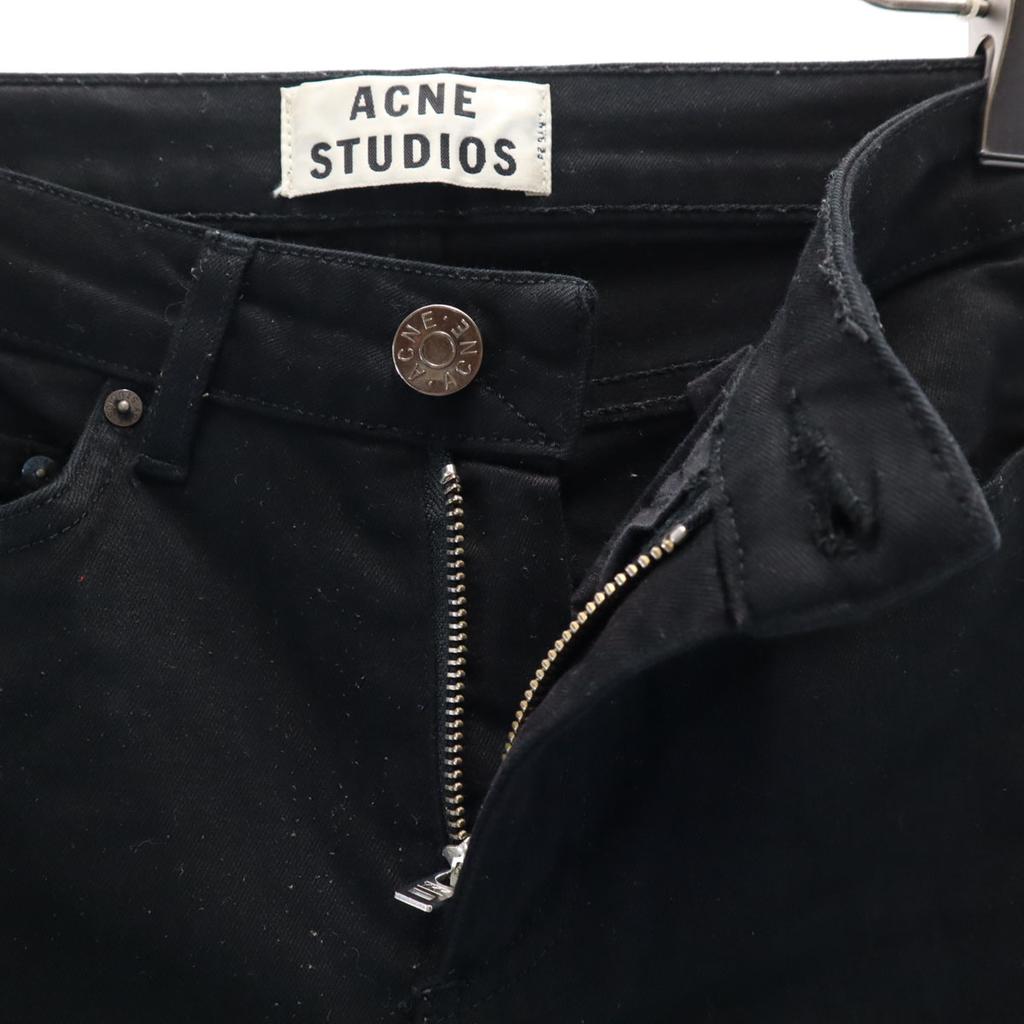 Acne Studios Skinny Pants W24 Black Stretch Women Used