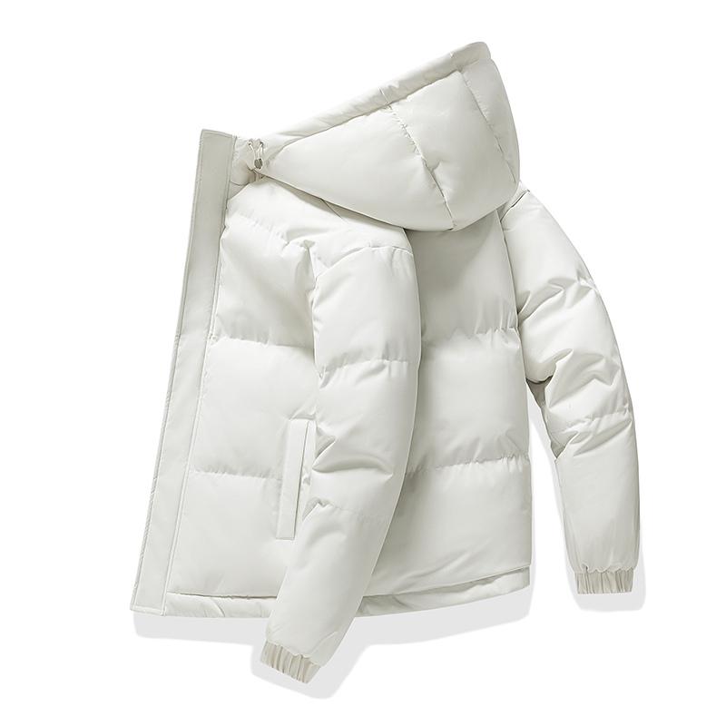 

Высококачественные парки в корейском стиле Мужские больших размеров Зимняя новинка Свободная хлопковая куртка с капюшоном Короткая куртка-пуховик Теплая хлопковая куртка 8XL белый